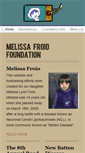 Mobile Screenshot of melissafroio.org